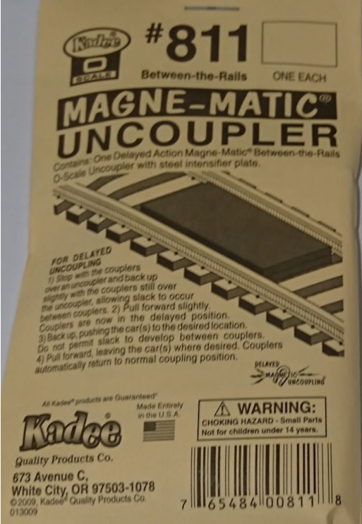 Kadee No 811 Between The Track Magnet, Uncoupler - Suitable For O Scale