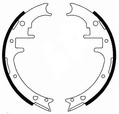 Original A.B.S. Brake Shoe Set 40581 For FORD USA