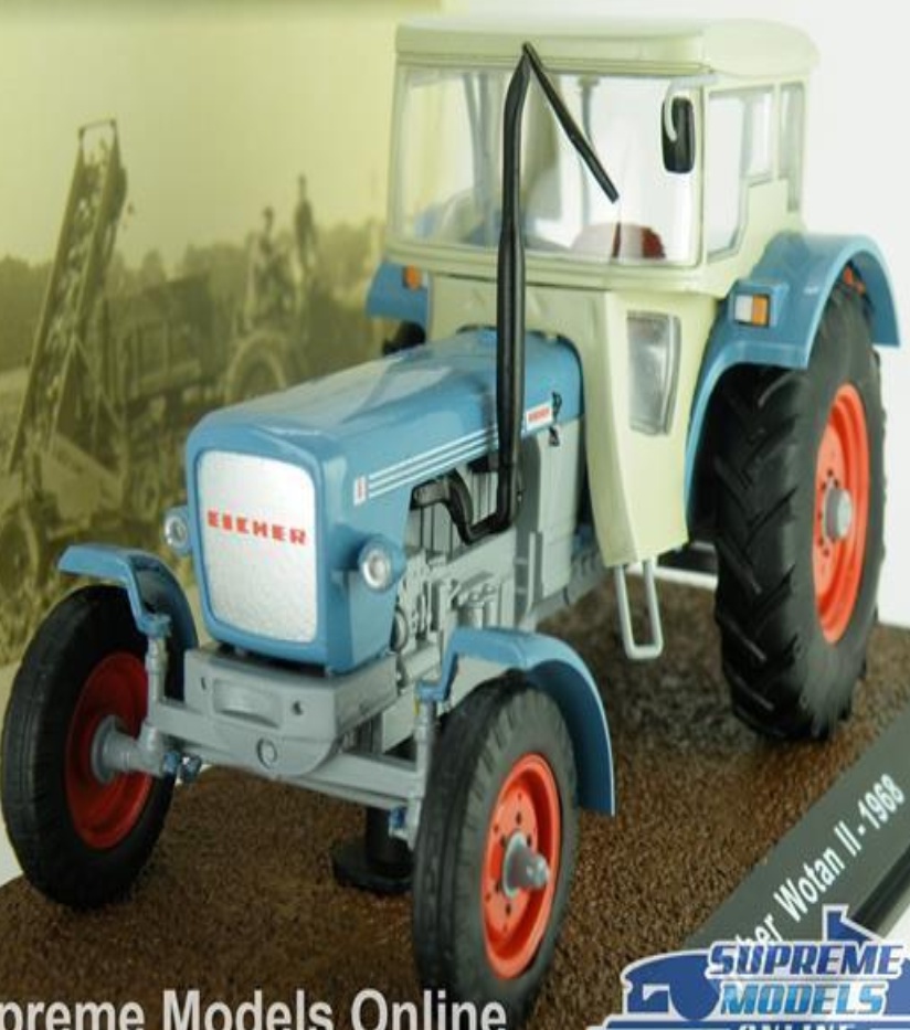 EICHER WOTAN II TRACTOR MODEL VEHICLE 1:32 SCALE 1968 IXO 7517015 BLUE K8