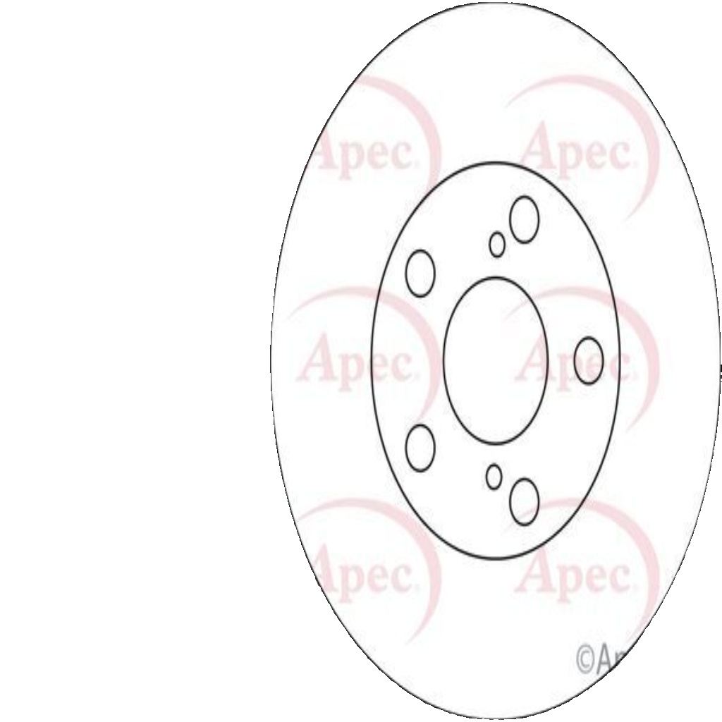 Apec Brake Disc Front Single 4351244020 4351244021 5028906086732 DSK2273