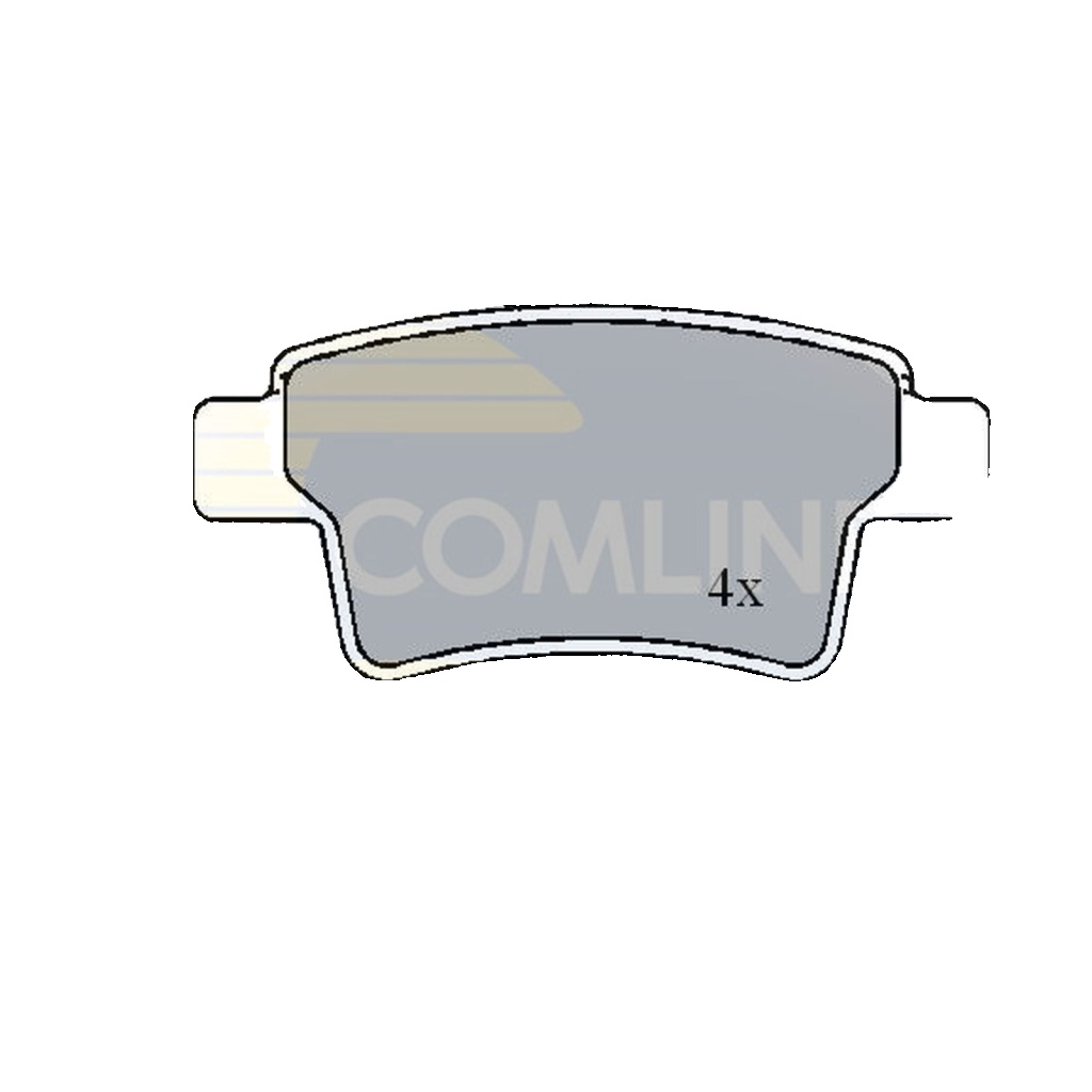 Rear COMLINE CBP01713 Brake Pad Set, disc brake for CITROËN,PEUGEOT
