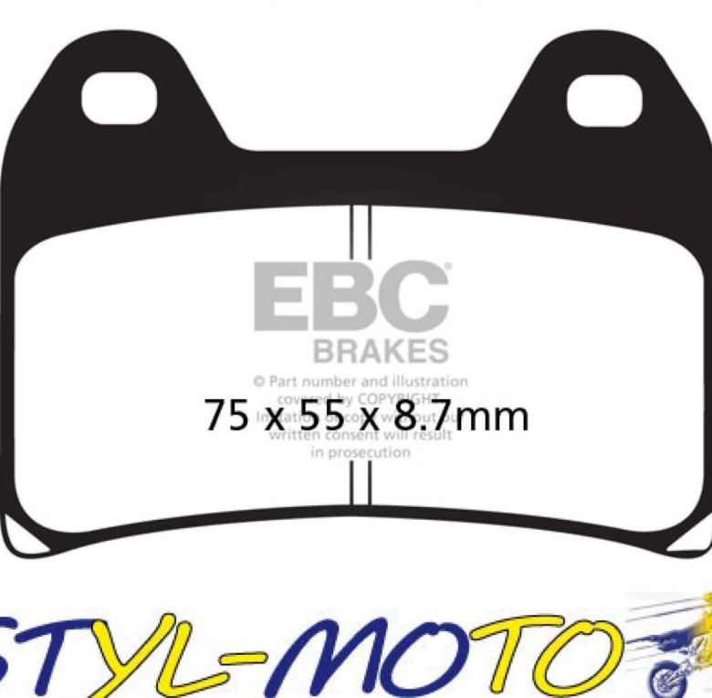 EBC FA244 Organic Brake Pads for Ducati Monster 996 S4R 03-06
