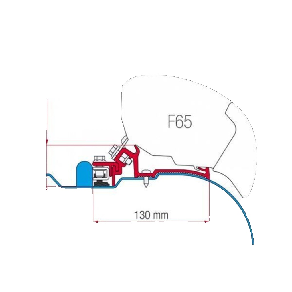 Fiamma F65 Awning Adapter Kit - Iveco Daily H2 Autocruise Motorhome 98655-733