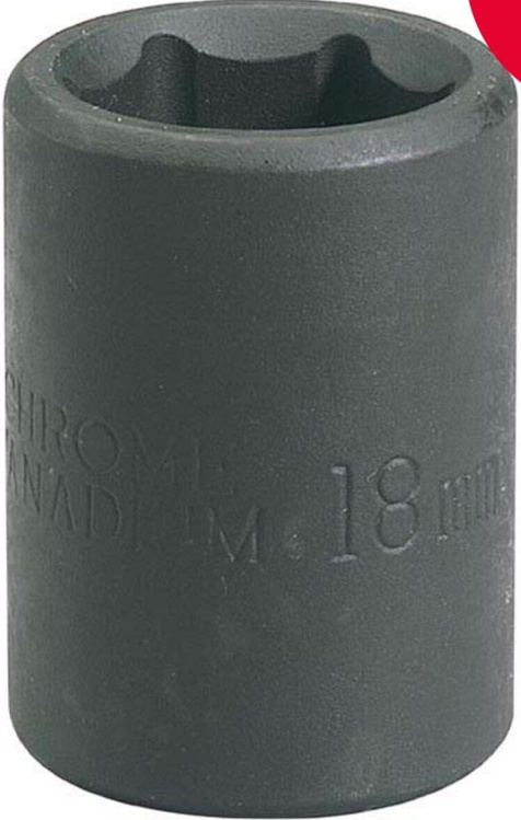 Draper 28511 Draper Expert HI-TORQ Impact Socket 1/2"" Sq Dr 21mm
