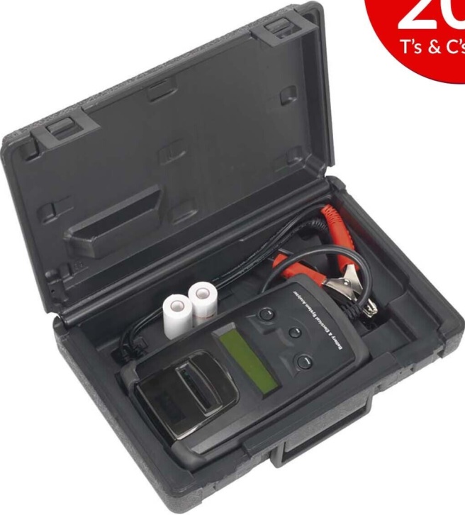 Sealey Digital Battery & Alternator Tester & Printer Battery/Alternator Tester - Image 4