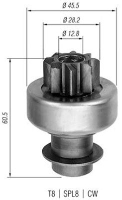 4x ✅Fits MAGNETI MARELLI 940113020097 Starter freewheel gear 9401130 ⭐UK Seller⭐ - Image 8