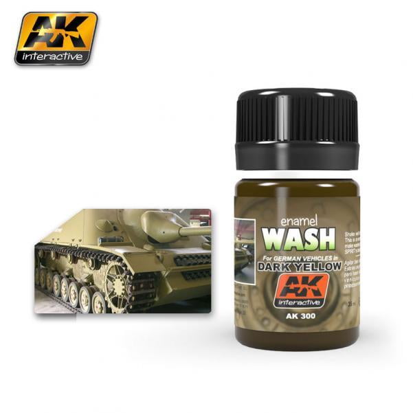 AK Interactive AK300 - Wash For Dark Yellow Vehicles 35 Ml - New