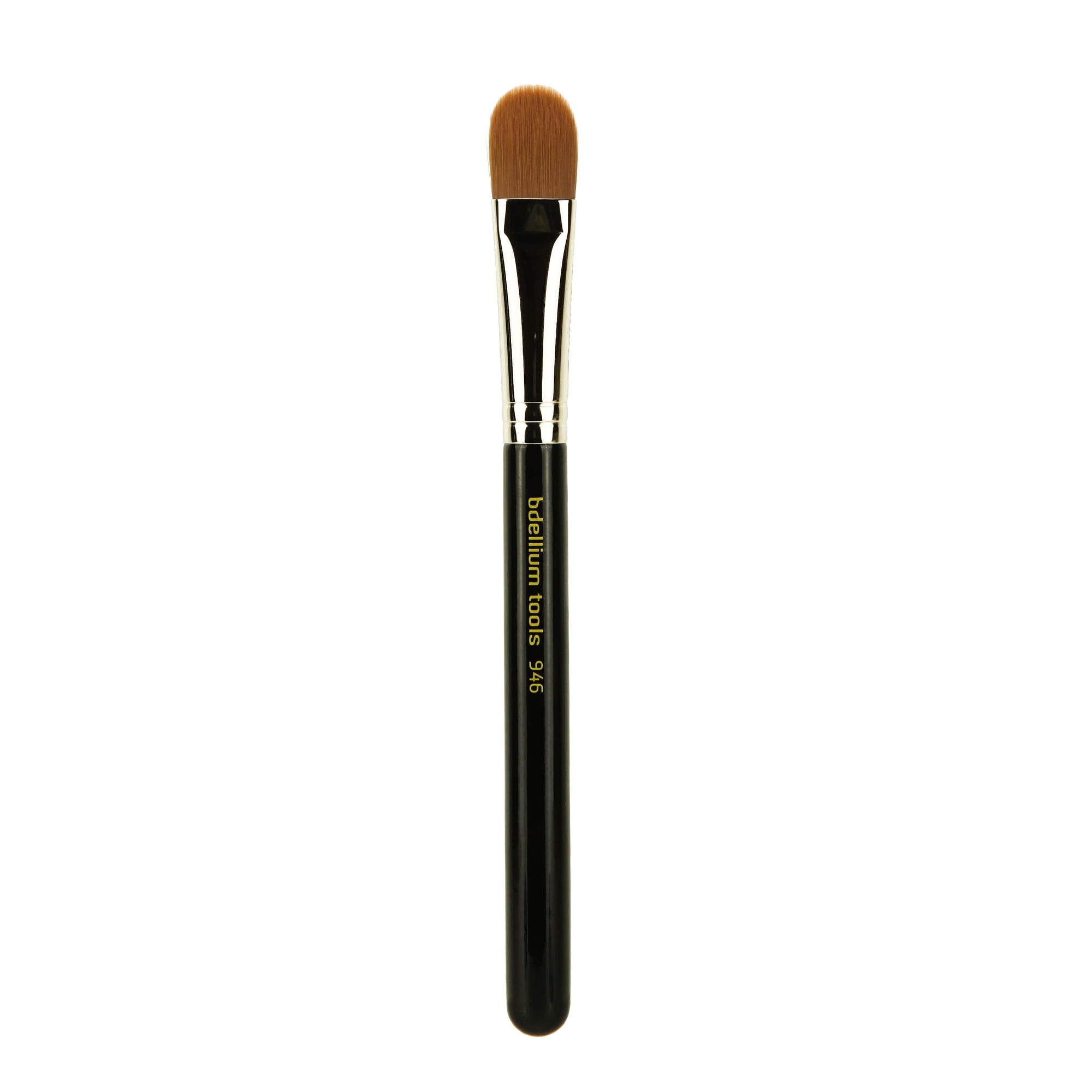 Bdellium Tools Black Professional Makeup Brush - Maestro Series 946 Firm Foundation - With Soft Synthetic Fibers For Blending & Contouring ( 1Pc)
