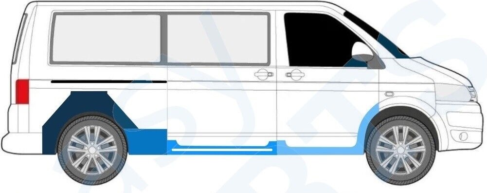 VOLKSWAGEN TRANSPORTER T5 2003-2015 LWB SILL WHEEL ARCH REPAIR PANEL / SET