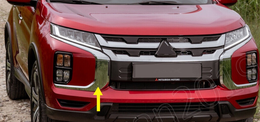 FOR MITSUBISHI ASX 13-16 FRONT BUMPER GRILLE RADIATOR CHROME FRAME SURROUND NEW