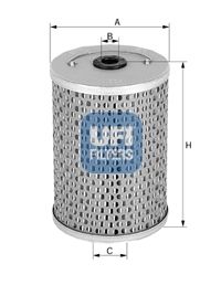 25.530.01 UFI FILTRO OLIO PER MERCEDES 123 -85