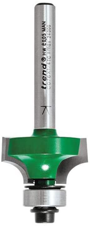 Trend Tools C076X1/4TC Rounding Over 6.3Mm Radius X 12.7Mm Cut