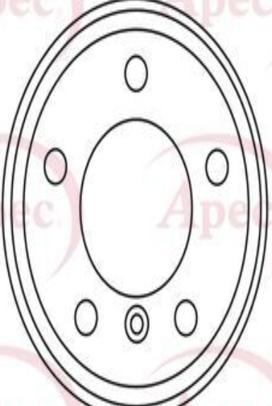 Brake Disc Front Vented Braking Fits BMW 5 Series 6 Series APEC DSK2392