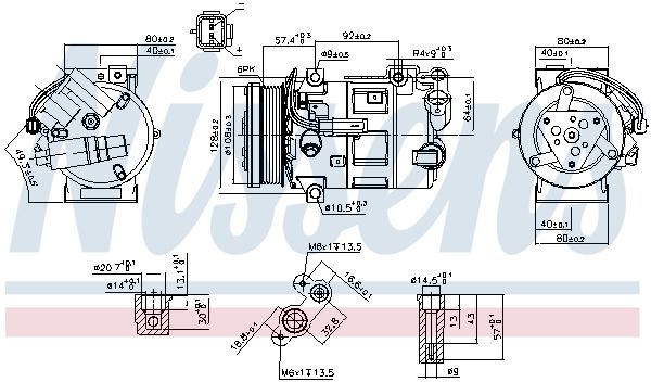 890210 NISSENS Compressor, air conditioning for CITROËN,DS,PEUGEOT,RENAULT - Image 17
