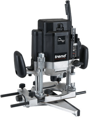 Trend T10EK - 2000W 1/2"" Variable Speed Workshop Plunge Router 240v with Kitbox