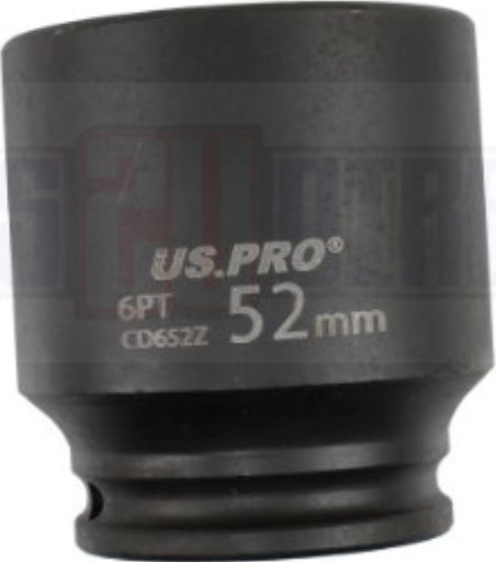 Us Pro Tools 52Mm Impact Socket 1/2" Drive 6 Point Single Hex Thin Wall 3796 - Image 2