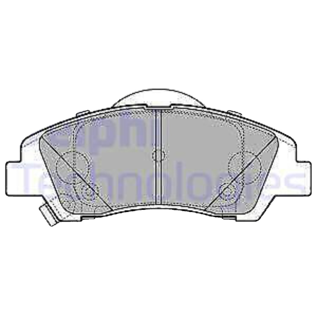 Brake pads Low-Metallic LP3265 DELPHI for HYUNDAI i10 II i10 II Saloon i10 III