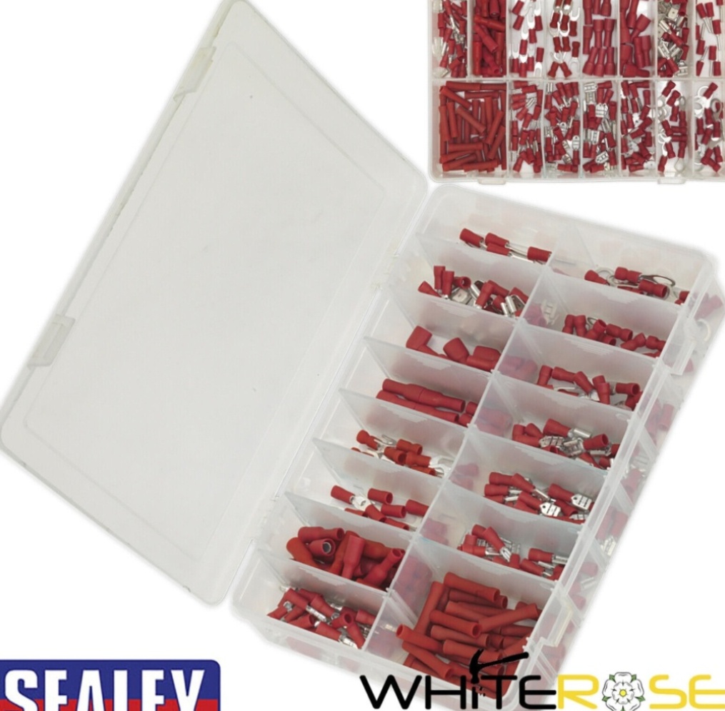 Sealey Crimp Terminal Assortment 260pc Red