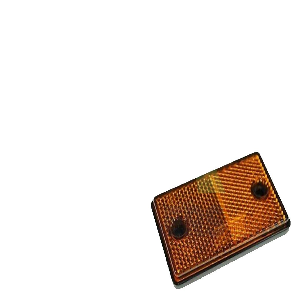 4 x Amber Orange Side Reflectors, Self Adhesive, Trailers, Truck, Van, Maypole