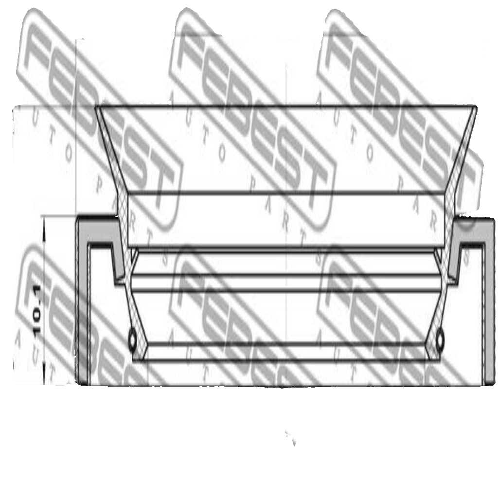 95HAY-50711017R FEBEST Seal, drive shaft for LEXUS,TOYOTA,TOYOTA (FAW)