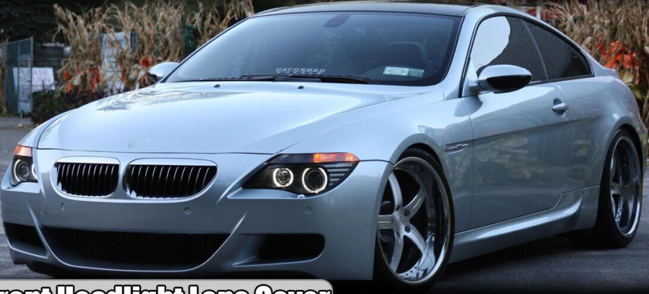 Pair For 2008 2009 2010 BMW E63 E64 M6 Headlight Clear Lens Cover Lampshade