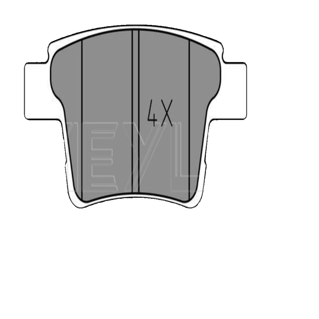 MEYLE 025 242 6017 BRAKE PAD SET DISC BRAKE Rear