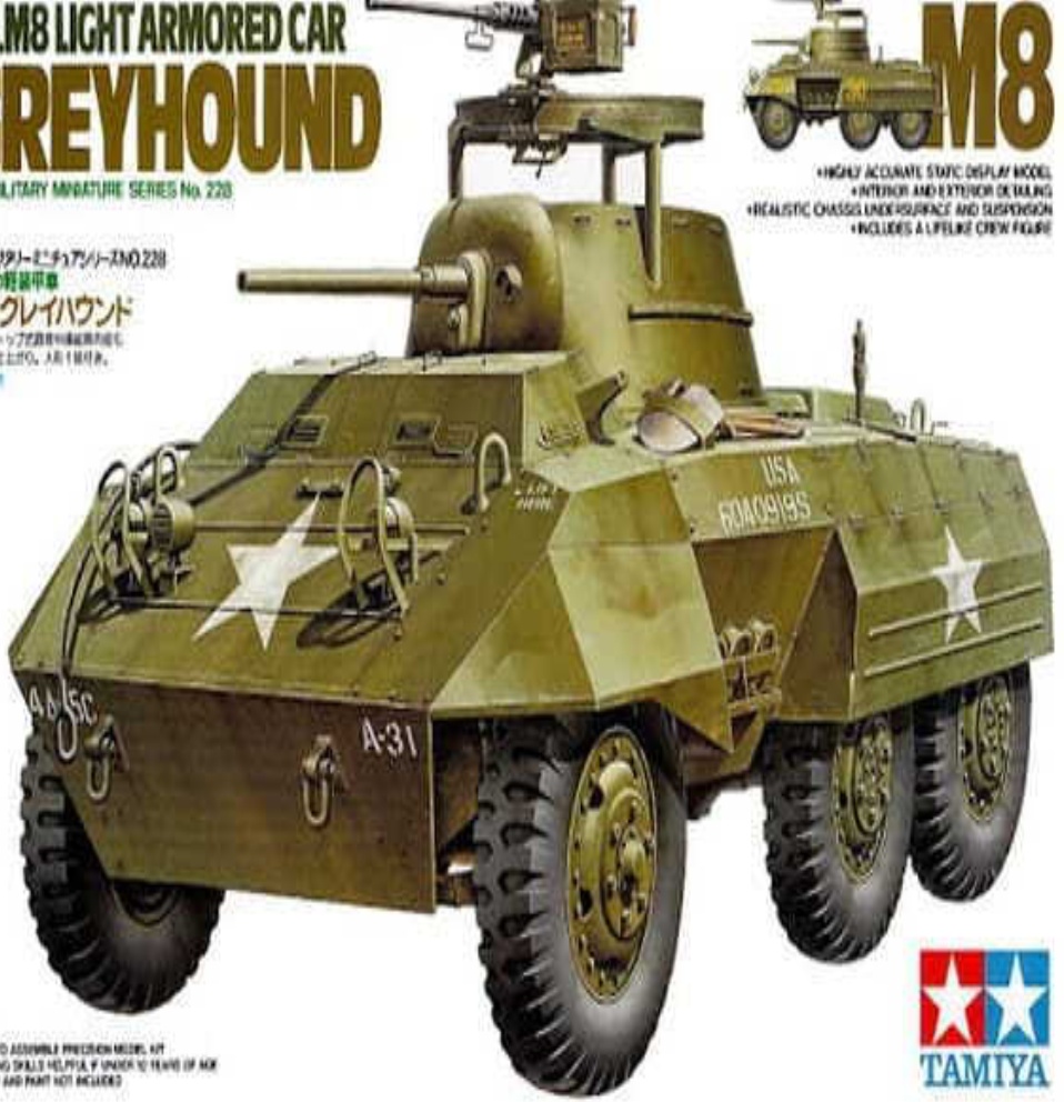 TAMIYA 35228 U.S. M8 ""Greyhound"" 1:35 Military Model Kit