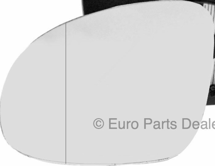 Passenger side Clip Heated Wide Angle wing mirror glass for Skoda Yeti 09-17