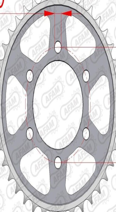AFAM Standard Steel Sprocket 16504-Step 520 For Motorcycle Parts Accessories