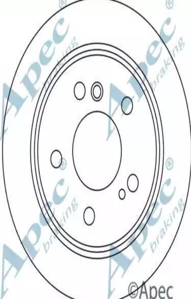 Apec Rear Brake Disc DSK558 - OE High Quality Precision Engineered Part