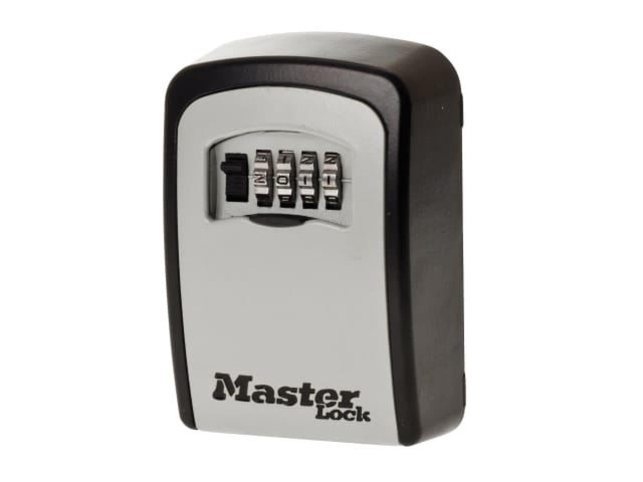 5401 Standard Wall Mounted Key Lock Box (Up To 3 Keys) - Black - Master Lock 540