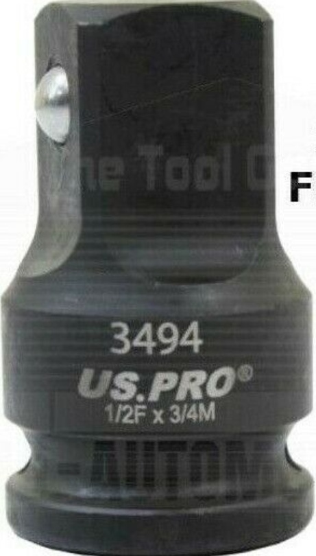 IMPACT SOCKET ADAPTOR 1/2"" INCH F TO 3/4"" M STEP UP FEMALE MALE CONVERTER DRIVER