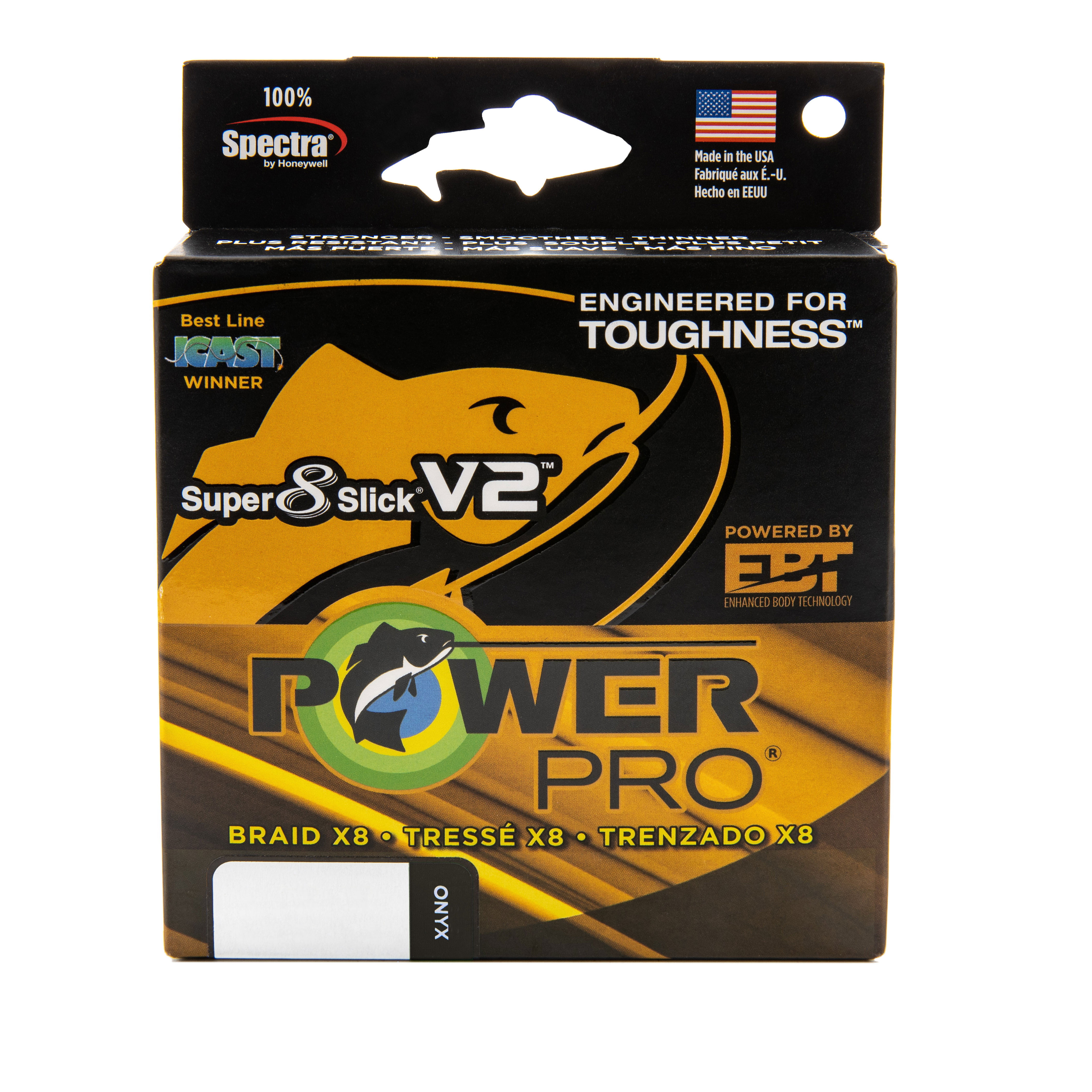Power Pro Super 8 Slick Version 2 Spectra Line 20lb by 300yds Onyx (8073)
