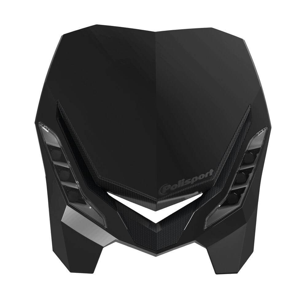 Free Shipping Polisport E-Blaze Black Headlight Mask For Motorcycle Parts