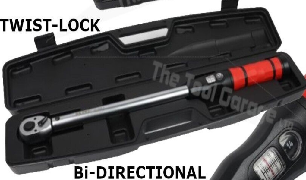 US PRO Tools 1/2"" dr Torque Wrench 50 - 350nm Socket Ratchet Twist-Lock NEW 6923 - Image 2