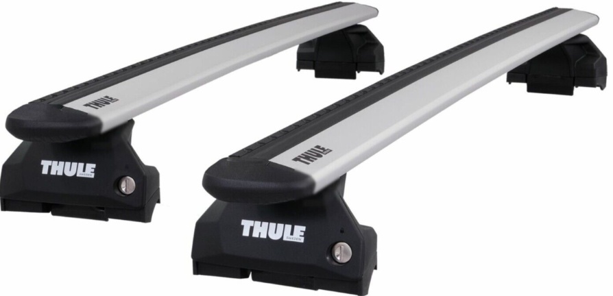 Thule Alu WingBar Evo Silver Roof Bar Set to fit Porsche Macan 14-22 Closed Rail