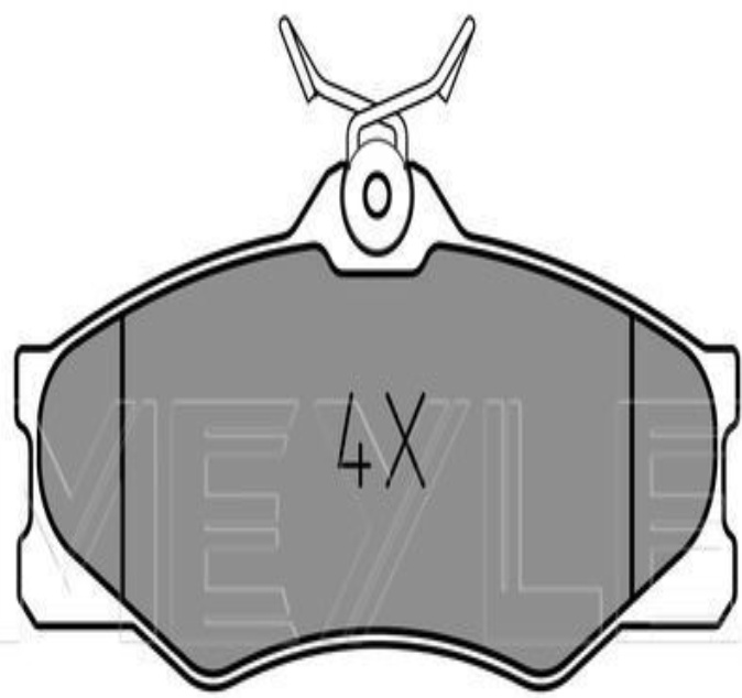 Front MEYLE GERMANY 025 209 7919 Brake Pad Set, disc brake for VW
