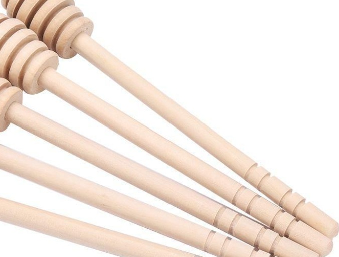 50Pcs Honey Wood Dipper Drizzler 8/10/10.5/15/16cm Mini Stirring Rod Stick AS