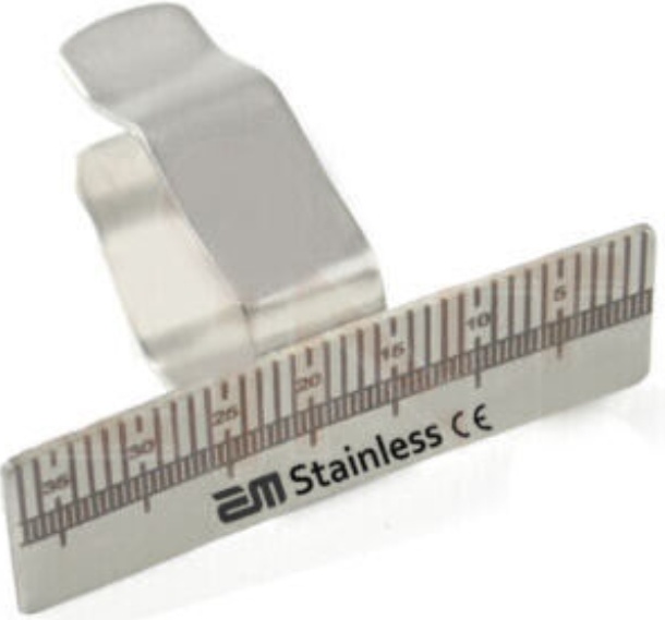Endo Finger Ruler 35mm Dentist Gauge Span Measure Endodontic Lab Instruments New