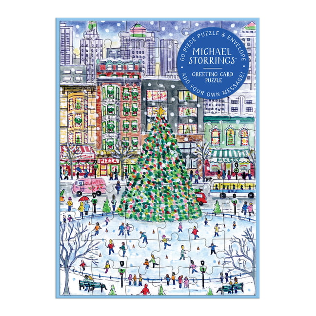 Michael Storrings Christmas in the City Greeting Card Puzzle - Image 2