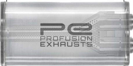 Performance 5x8x18"" Oval Exhaust Silencer 2.5"" 63mm SS Muffler