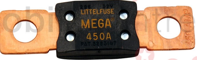 Durite 0-376-45 MEGA Bolt Down 12V 24V 32V Fuse 450 Amp M8 holes