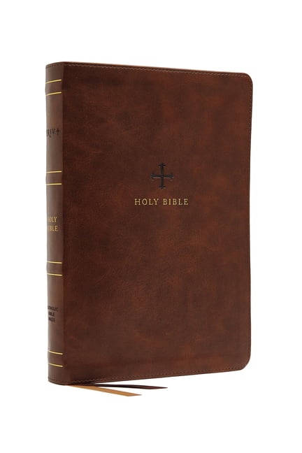 NRSV Large Print Standard Catholic Bible, Brown Leathersoft (... - 9780785230458
