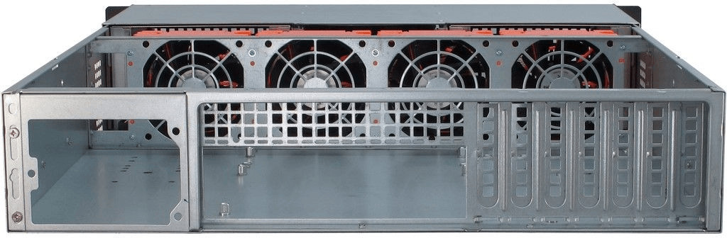 Inter-Tech 2U-20255 Rack Black, Stainless steel