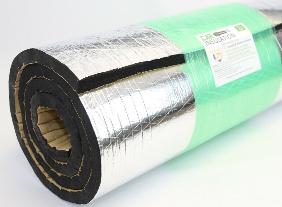 2m HR Foil Faced Van Liner Thermal Insulation Flame Retardant 20mm Heat Barrier