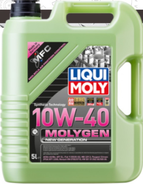 1 x Liqui Moly Molygen Fully Synthetic High Performance 10W40 Engine Oil - 5L