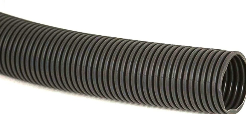 PLS Waste Water Pipe 19mm ID Convoluted Black Hose 5m Caravan Motorhome - 80004