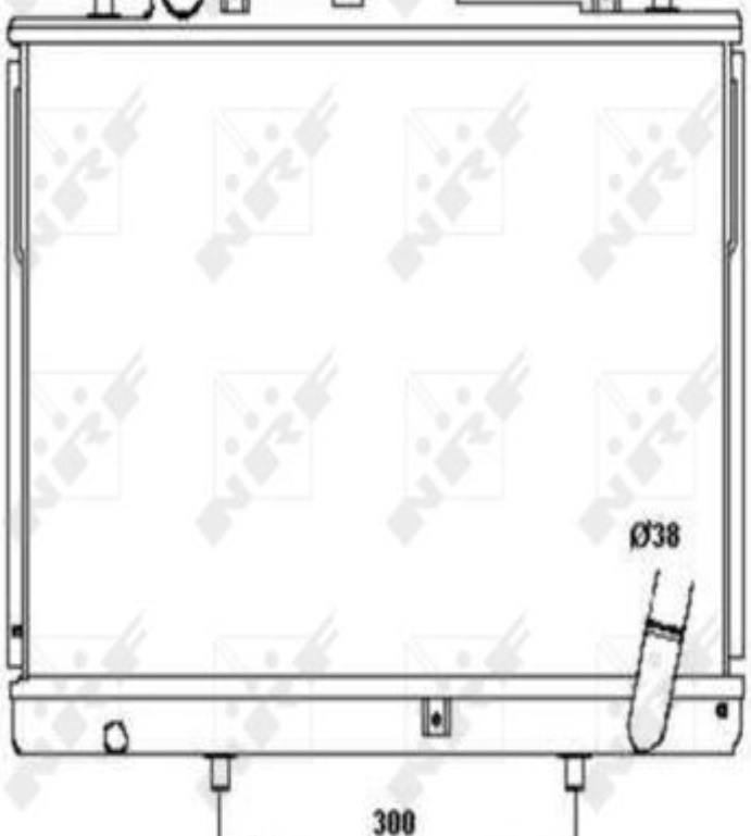 NRF 52233 Radiator, engine cooling for MITSUBISHI