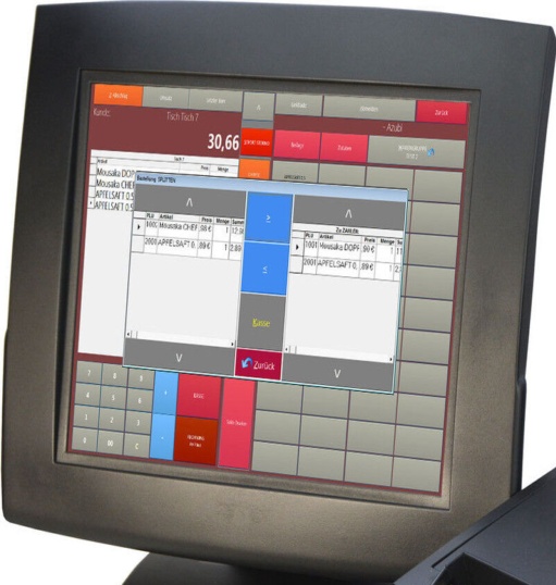 Cash Register System Till Gastronomy Restaurant Touch Monitor Bonprinter KA21 MM