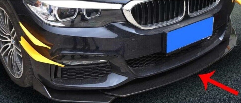 For Carbon Paint Front Spoiler Splitter Hyundai i40 Cw Flaps Diffuser L